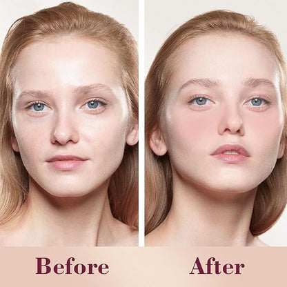 Cilrofelr Dewy Liquid Blush, Soft Cream Liquid Blush Nude Peach)