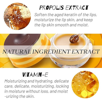 Balm Lip Balm Honey Pot, Propolis Moisturizing