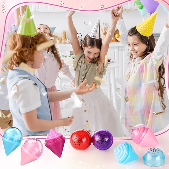 48 Pcs Ice Cream Party Decorations Balms