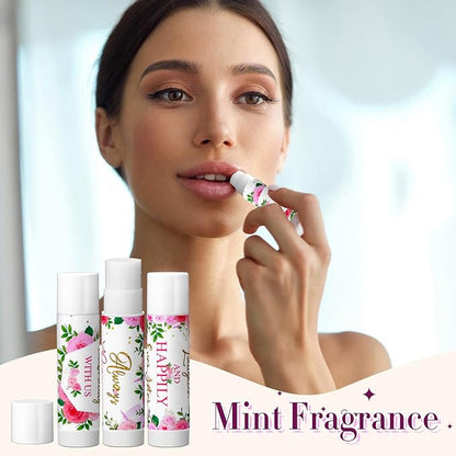 30 Pcs Wedding Lip Balms Bulk Flower