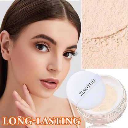 Loose Setting Face Powder,Loose Powder Lightweight & Breathable Women（Natural）