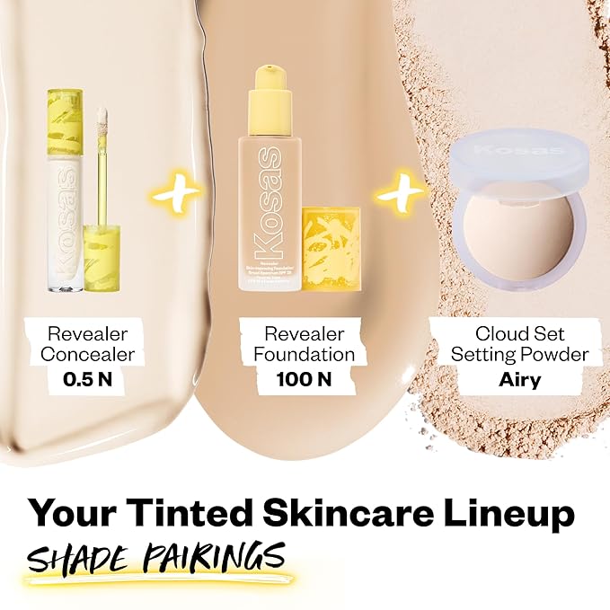 Kosas Revealer Concealer - Medium Coverage Makeup with 0.5 N)