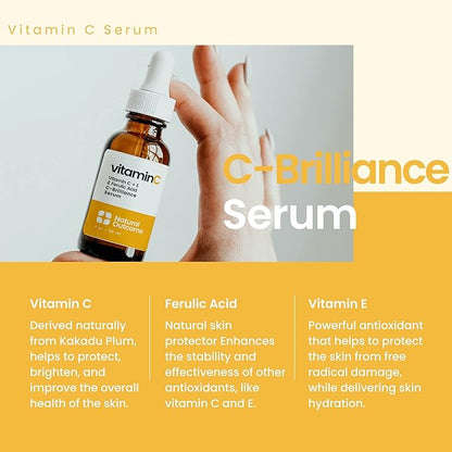 Face Serum Set Hydrating Hyaluronic Acid Serum and Vitamin C Face Serum - Pack of Two Anti Aging Facial Serum Kit 1 oz Each, Vegan, Cruelty Free & Fragrance Free