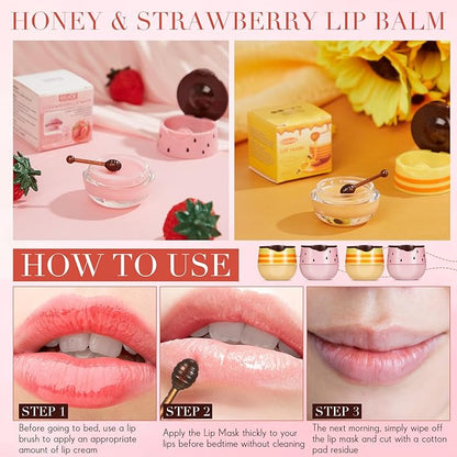12 Pcs Bee Lip Balm Honey
