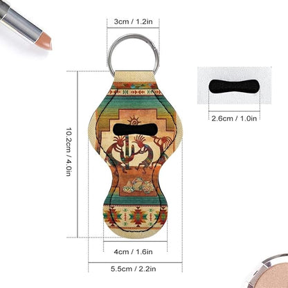 Chapstick Holder Keychain for Lipstick Lip Girls