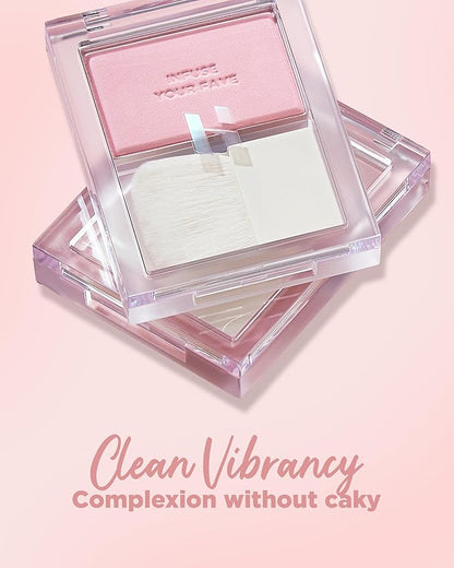 HOLIKA HOLIKA Infusing Blush with Brush - Lightweight,