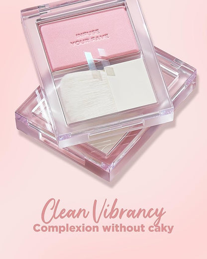 HOLIKA HOLIKA Infusing Blush with Brush - Lightweight,