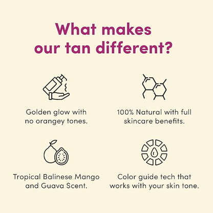 Coco & Eve Sunny Honey Bali Bronzing Foam (Ultra Dark). Natural Sunless Self Tanner Mousse. Anti Cellulite, Anti Aging, Organic Sunless Self Tanning Lotion