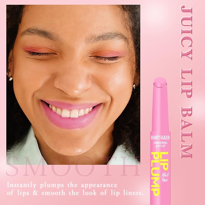 Lip Gloss Stick, Moisturizing Jelly Solid Glow-Pink