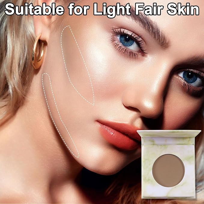 Matte Contour Palette, Face Sculpting Grey Contour Powder