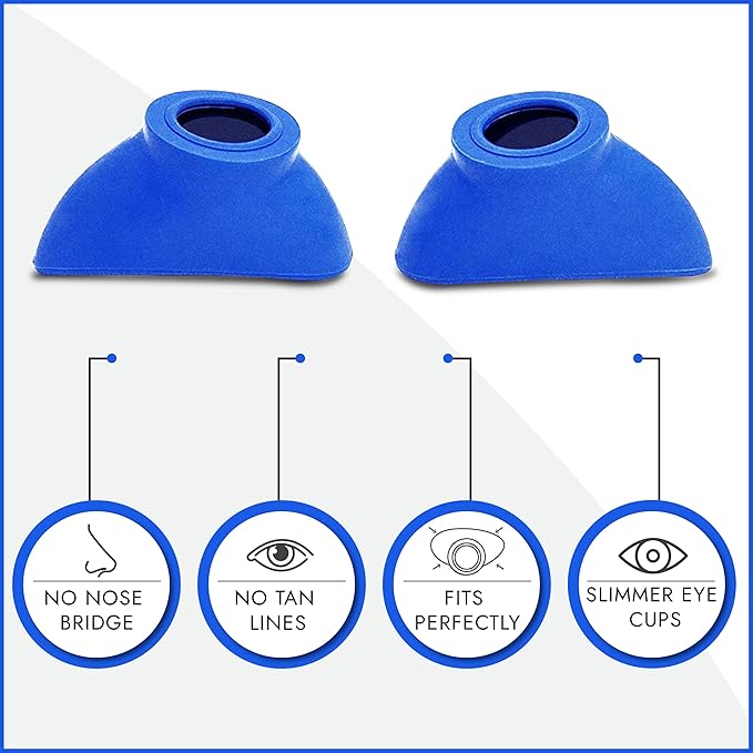 Super Sunnies Slim Flex UV Eye Protection, FDA Compliant Individual Tanning Goggles Eyeshields