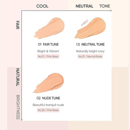 Skin Tune Vegan Cover Cushion Foundation 01 FAIR