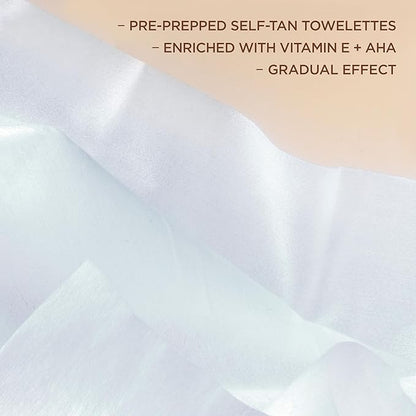 L'Oreal Paris Sublime Bronze Self Tanning Towelettes, Streak-Free, Natural Looking Tan, 6 ct