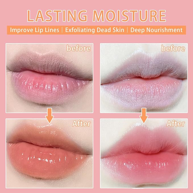 Lip Mask Overnight, Lip Sleeping Mask, (peach&grapefruit)