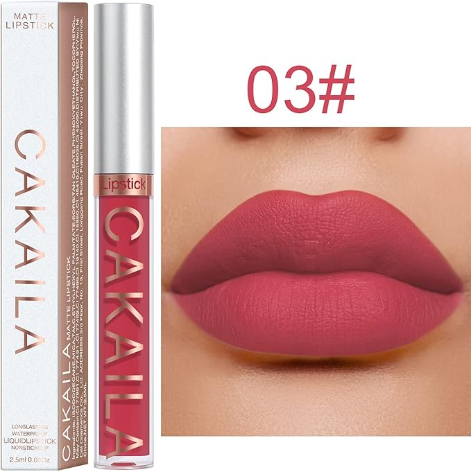 KARNAR 3Pcs Lipstick Matte Liquid Lipstick Lipgloss Se