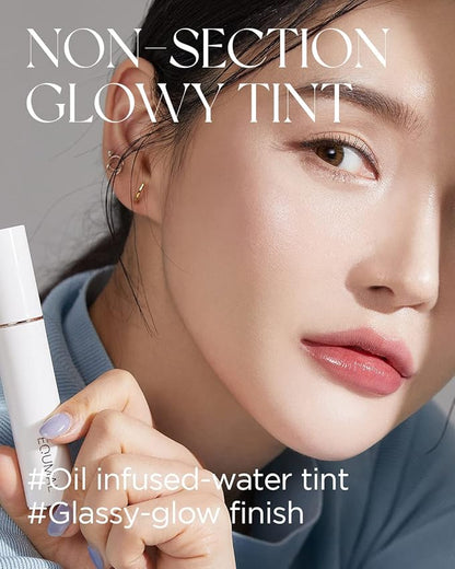 Non-Section Glowy Tint – 103 MELLOW GLOW – Glass Lasting Transparent & Flexible Lip Makeup - Moisturizing Lip Stain for Glossy Finish – Buildable Lipstick for Fuller Looking Lip, 0.18 fl.oz.