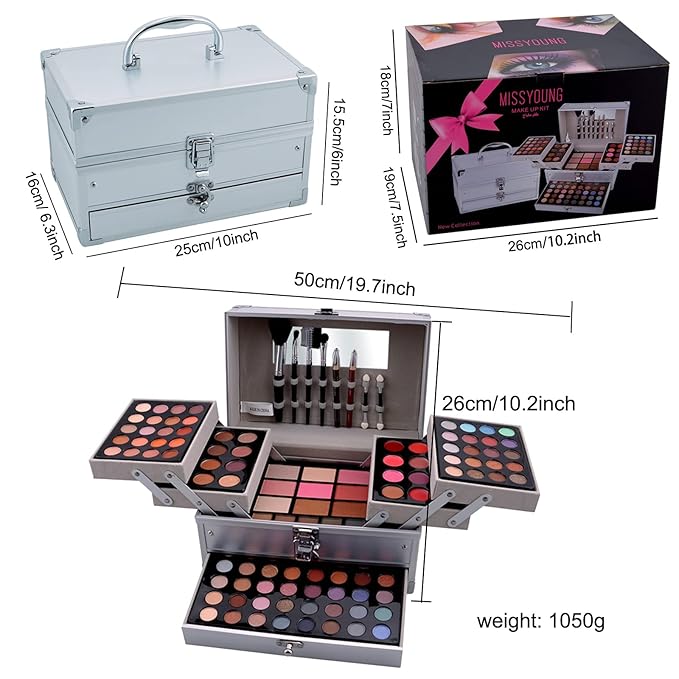 All-in-One Makeup Gift Set Carry All Makeup Kit