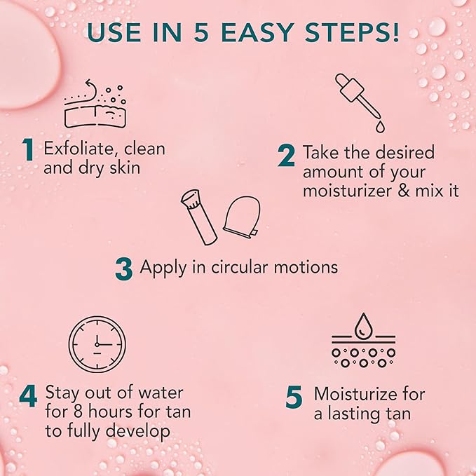 Self Tanner Drops for Face Tanner, Sunless Tan, Body & Face Self Tanner Drops, Face Tanning Drops to Make Self Tanner Face Self Tanning Lotion, Tan Drops for Face Tan