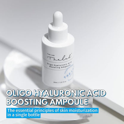 Blanc Doux Oligo Hyaluronic Acid Serum - Deeply Intense Hydrating Daily Oil-Free Essence Ampoule VEGAN Face Moisturizer Dry Sensitive Acne-Prone Skin Anti-Wrinkle Age-Defying