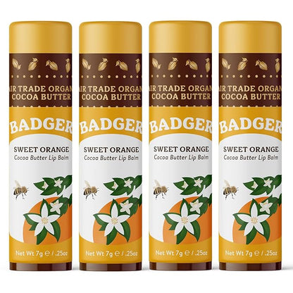 Badger - Cocoa Butter Lip Balm, oz