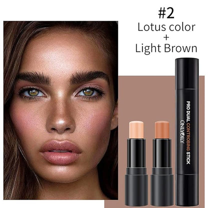 Double-End Contour Highlighter Stick Contour Stick, Face Highlighter,