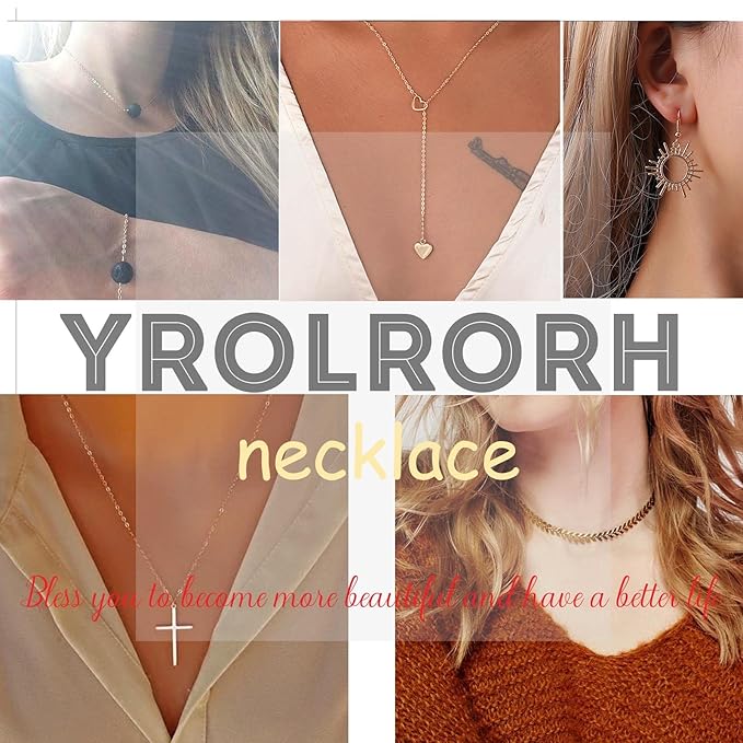 Boho Cross Necklace Chain Tiny Silver