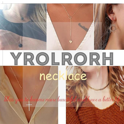 Boho Cross Y Necklace Gold Chain