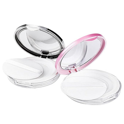Mabor 2pcs Loose Powder Containers Powder for Women Powder Case