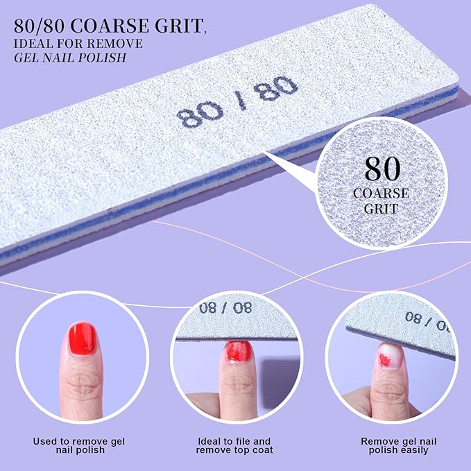 Fandamei 80/80 grit nail file,