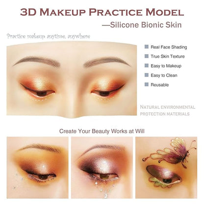 Makeup Practice Face, Bueuo 3 Pcs