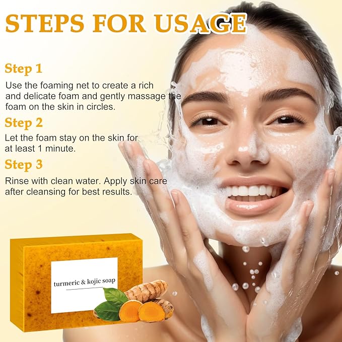 Lemon Turmeric Kojic Soap, Turmeric Soap