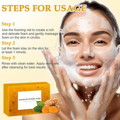 Lemon Turmeric Kojic Soap, Turmeric Soap