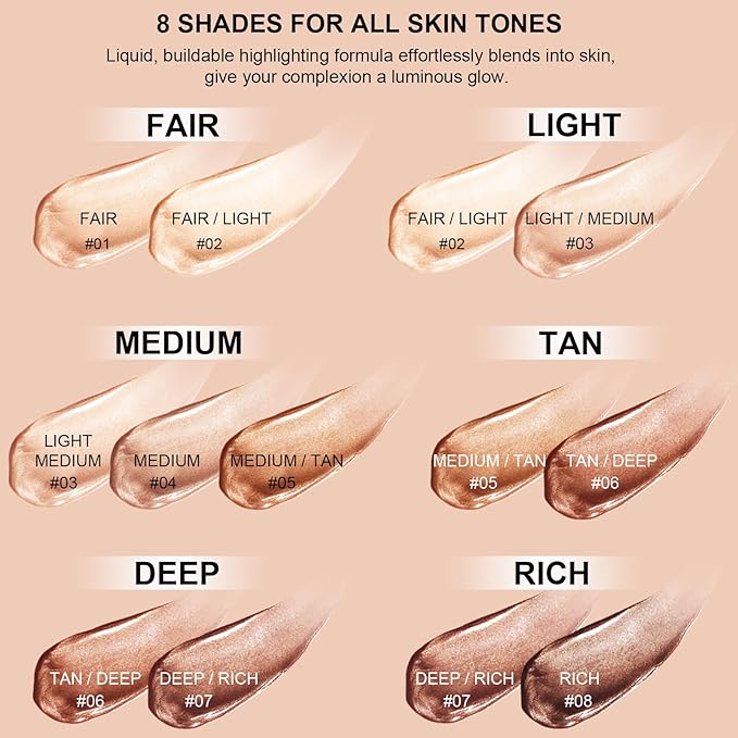 Natural Glow Liquid Filter Makeup, Longwear Face Luminizer, 1.06 fl oz