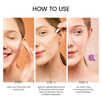 Bakuchiol Retinol Serum Alternative for Face: Bakuchiol Serum With Vitamin B5 and 2% Hyaluronic Reduce Black Spots Suitable for women and men