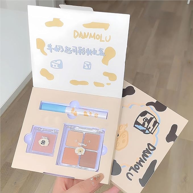 Neutral Eyeshadow Palette Velvet Lip Gloss Natural Glossy