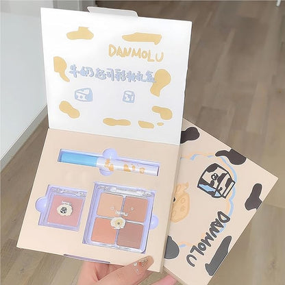 Neutral Eyeshadow Palette Velvet Lip Gloss Natural Glossy