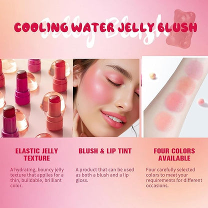 Jelly Blush Stick, Water Jelly Tint Makeup, Sheer Stain Makeup