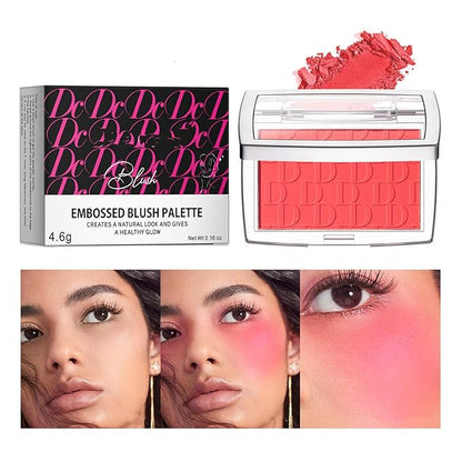 MAEPEOR Embossed Blush 6 Colors Smooth Blendable Face