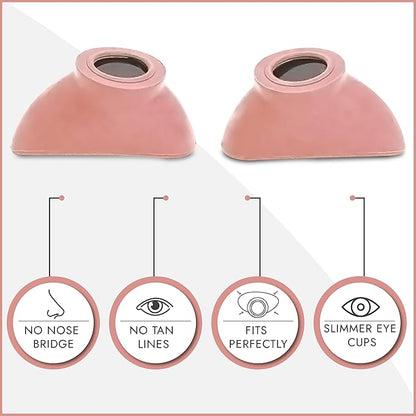 Super Sunnies Slim Flex UV Eye Protection, FDA Compliant Individual Tanning Goggles Eyeshields