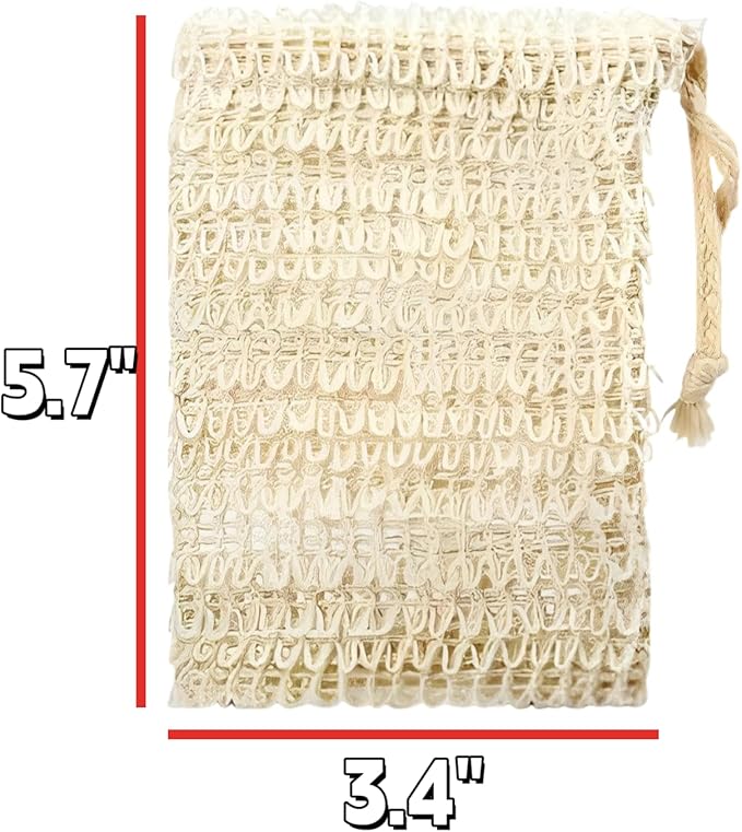 5-Piece Soap Bags for Soap Bars,
