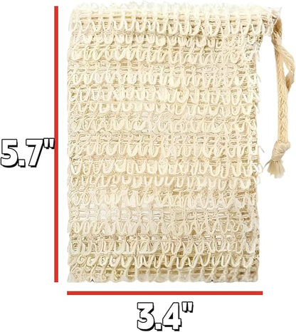 5-Piece Soap Bags for Soap Bars,