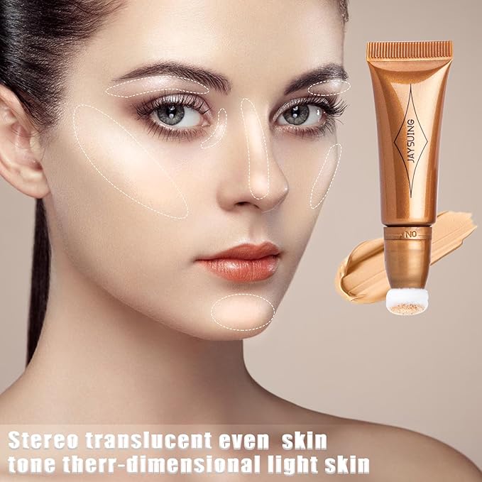 Liquid Bronzer Stick Cream Contour Wand Highlighter Stick Gold Highlighter)