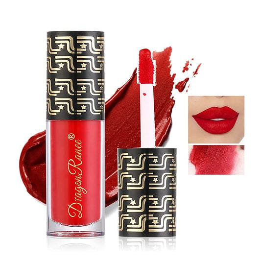 Halloween Dark Matte Liquid Lipstick for Women, Long Lasting Waterproof Lip Gloss, Face Body Painting, Vivid Vampire Lip Stain for Masquerade, Party Goth Makeup, Cosplay (#02 Red)