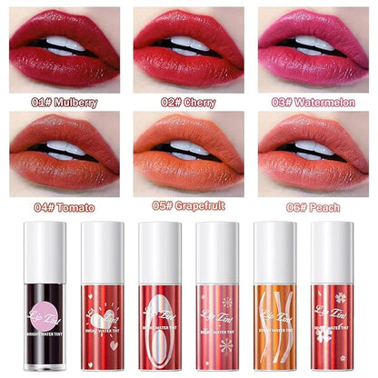 Lip Gloss Set,Moisturizing Lip Stain Plumping Lip Tinted Gloss