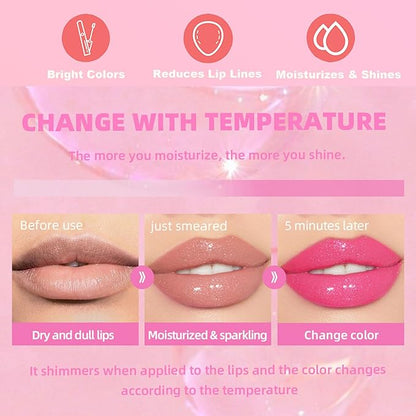 Magic Color Changing Lip Oil, Lip Oil Color Magic