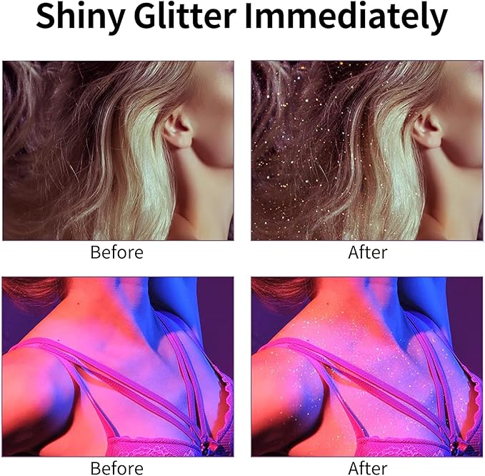 Body Glitter Spray, Glitter Spray for Hair, Body 2.11Fl Oz
