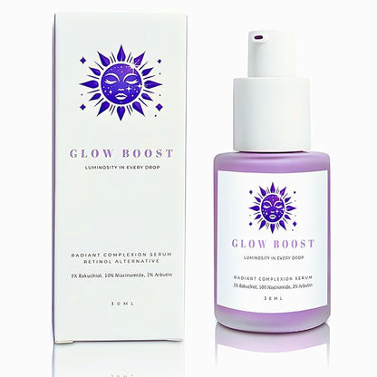SC Sapphire's Glow Boost Bakuchiol Serum | Bakuchiol Retinol Alternative | 10% Niacinamide | 4% TXA, Peptides | Plant-based Facial Serums for Aging Skin, Puffiness, Wrinkles, & Fine Lines