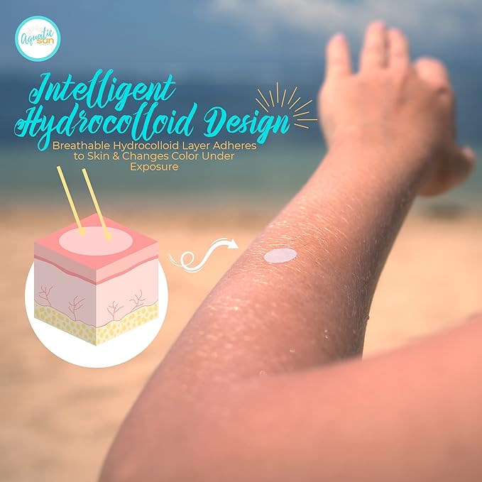 UV Stickers for Sunscreen Reapplication to