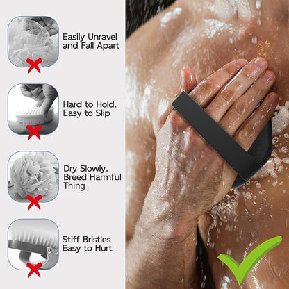 Silicone body scrubber, exfoliating body