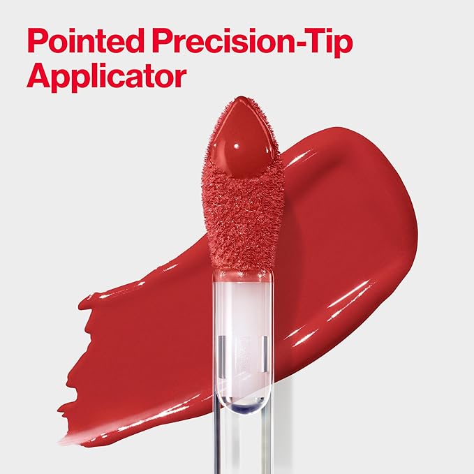 Revlon Liquid Lipstick, Face Makeup, ColorStay Satin Ink, Longwear Rich Lip Colors, Formulated with Black Currant Seed Oil, 018 Fired Up, 0.17 Fl Oz